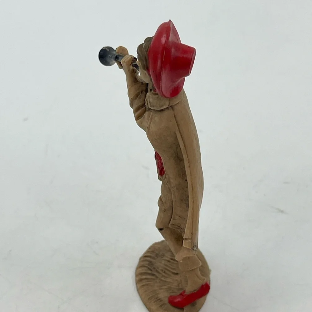 Vintage‎ Nativity Figure Plastic Replacement Shephard Boy Playing Horn 5